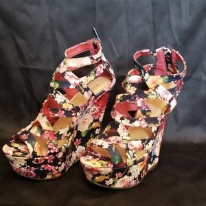 Floral High Heels